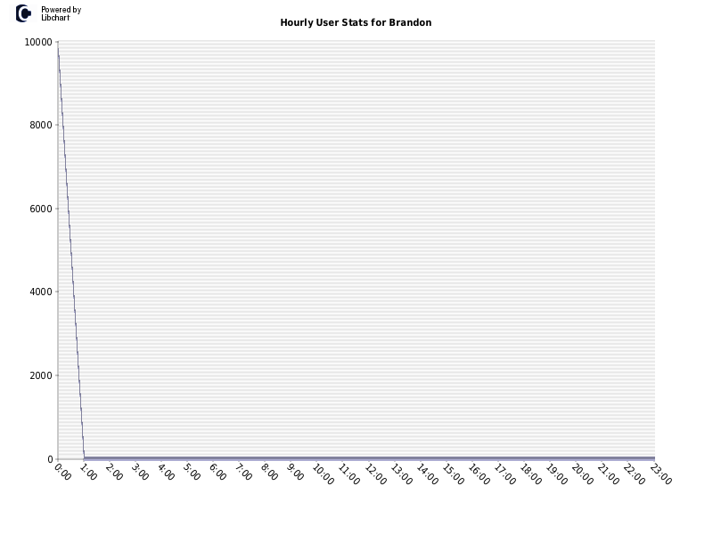 Hourly User Stats for Brandon